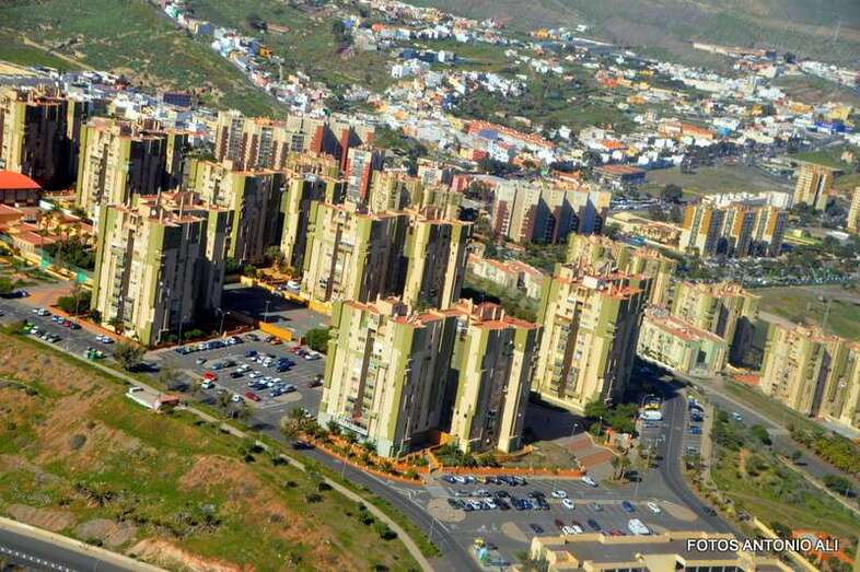 Vista aérea del Valle de Jinámar (Foto TA)